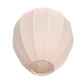 Abat-jour en lin beige forme goutte pour suspension E27, diamètre 25 cm