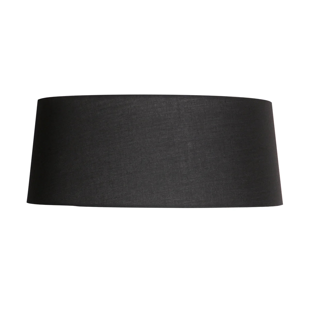 Abat-jour en lin noir avec intérieur blanc pour suspension ou lampadaire Ø48 cm
