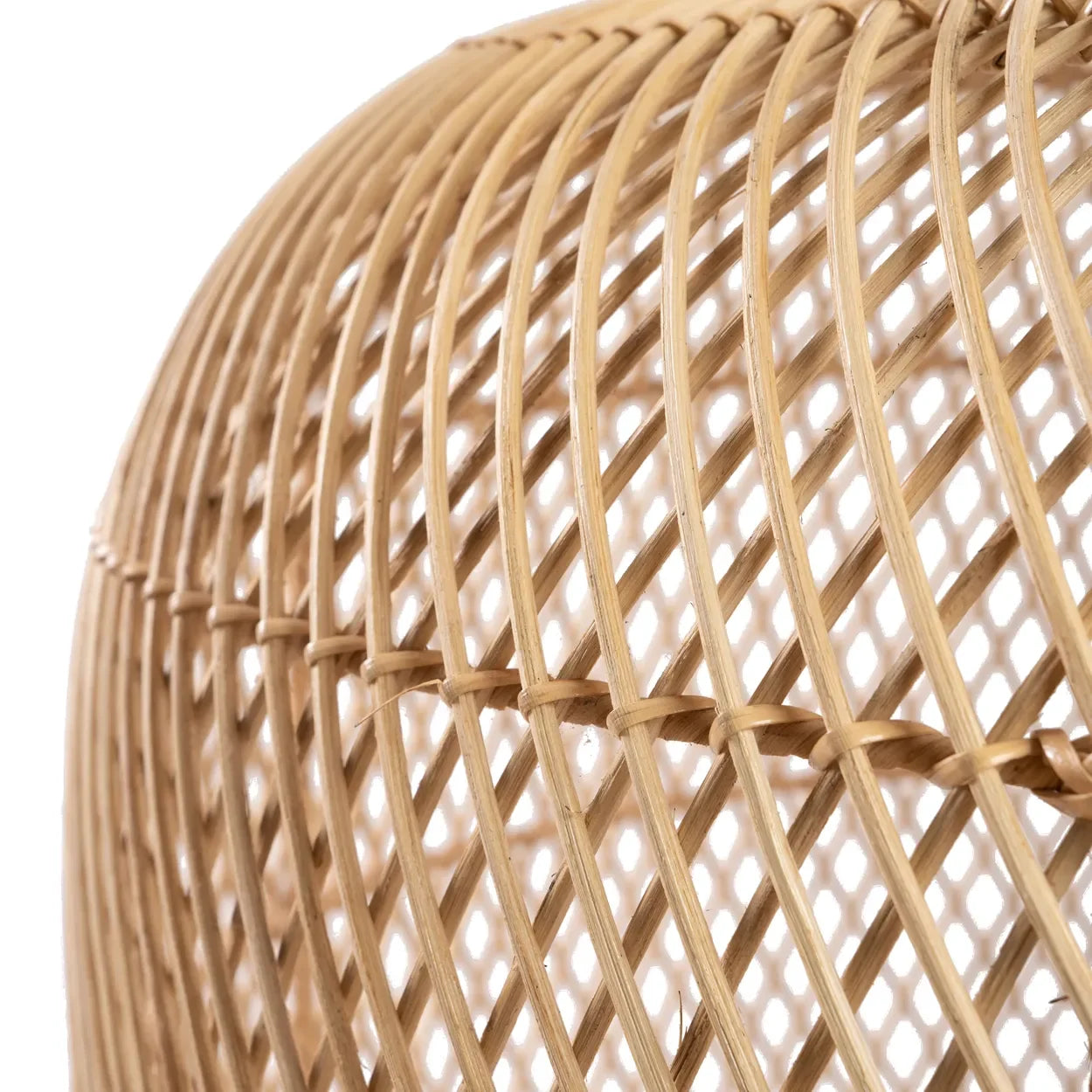 Abat-jour en rotin naturel 48 cm modèle Batu Bolong