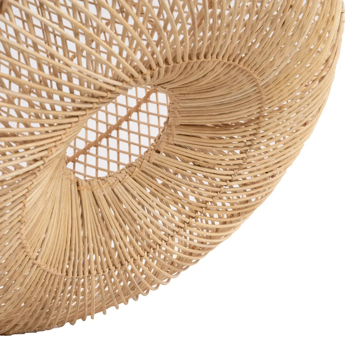 Abat-jour en rotin naturel 48 cm modèle Batu Bolong