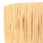 Abat-jour en seagrass naturel tressé avec frange en raffia couleur marron clair