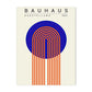 Affiche Bauhaus bleu et orange variante 2