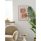 Fauteuil beige texturé à dossier rond et rembourrage moelleux duveteux