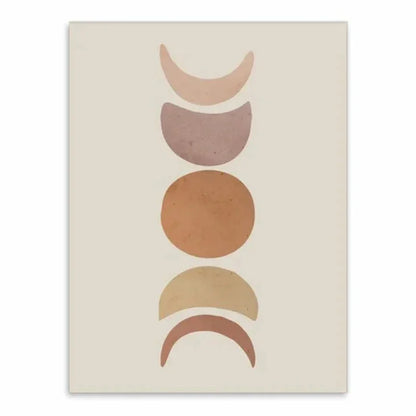 Affiche phases de la lune - 13x18cm