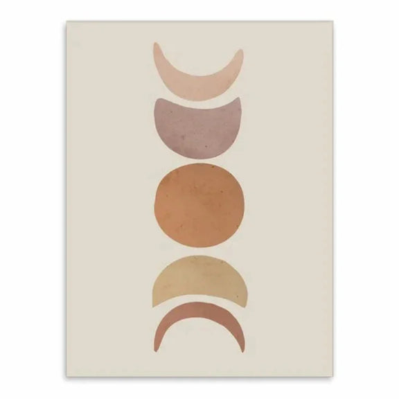 Affiche phases de la lune - 13x18cm