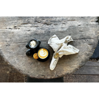 Anneau de serviette en laiton – Motif ananas doré