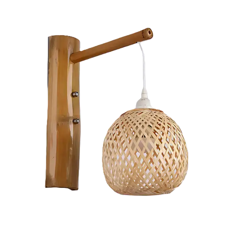 Applique en bambou ronde