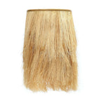 Jupe en raffia beige pour le produit Applique murale en abaca tressé naturel à franges