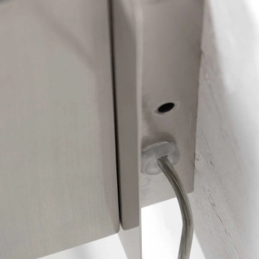 Luminaire mural en acier avec chargeur sans fil et ports USB pour chambre