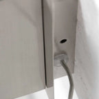 Luminaire mural en acier avec chargeur sans fil et ports USB pour chambre