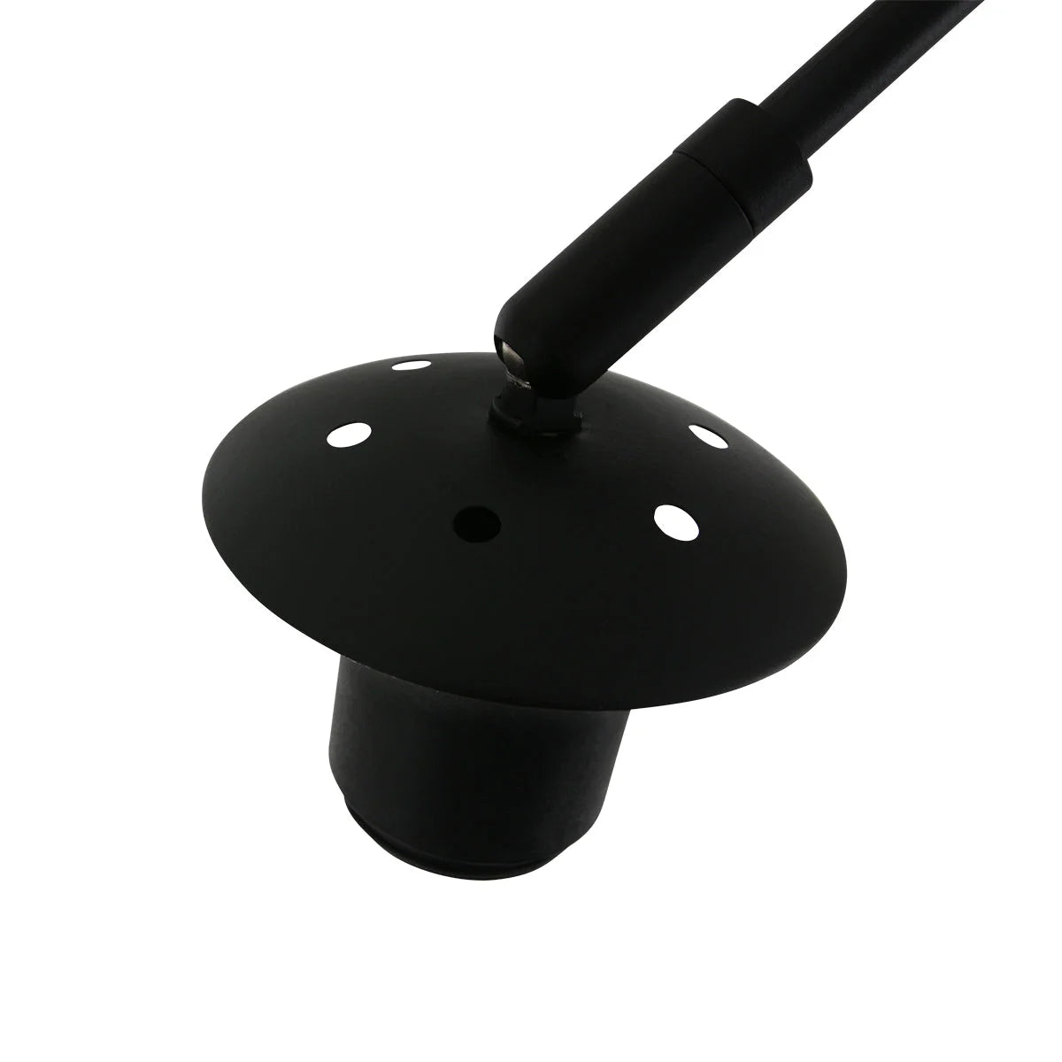 Abat-jour noir en forme de champignon pour applique murale bambou et métal