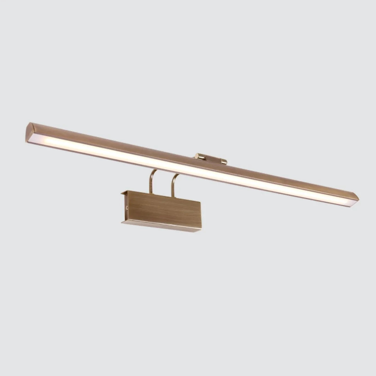 Luminaire mural en bronze doré LED orientable en métal brossé de 60 cm