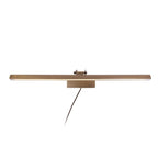 Lumière d’image en bronze pour applique murale dorée LED orientable en métal brossé