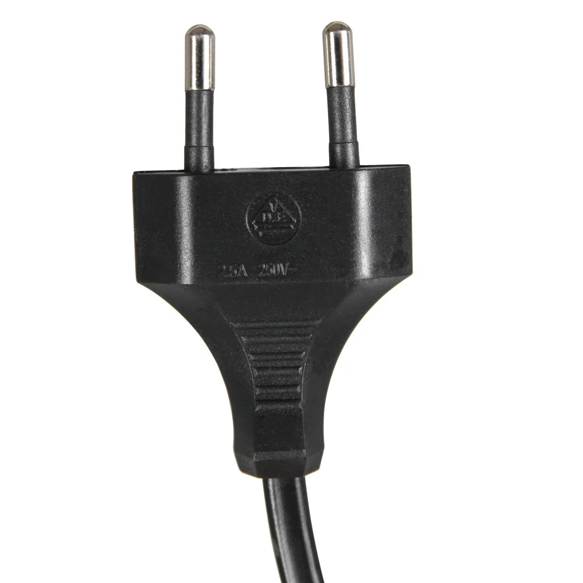 Prise électrique noire à deux broches pour Applique murale dorée LED orientable