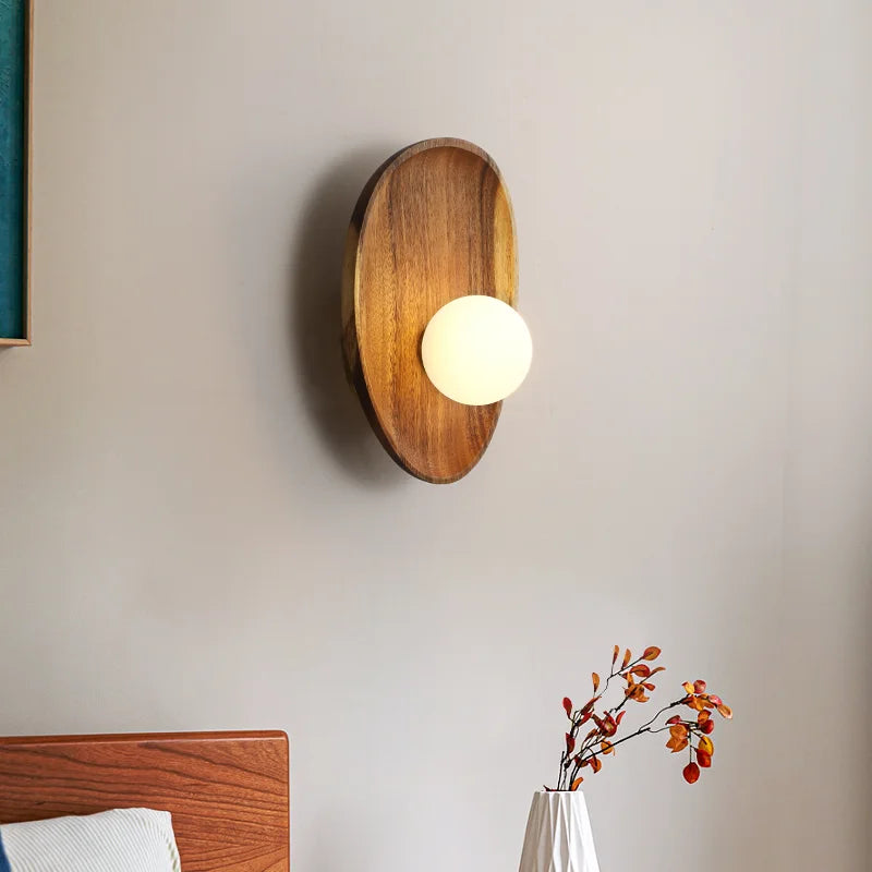 Applique murale en bois naturel