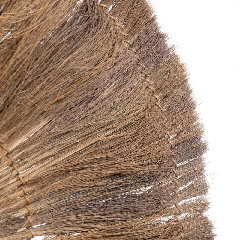 Brosse à balai liée pour le produit applique murale en herbe et fer rond plat 46 cm naturel