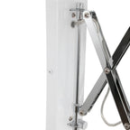 Bras de lampe en chrome réglable pour applique murale en métal blanc extensible