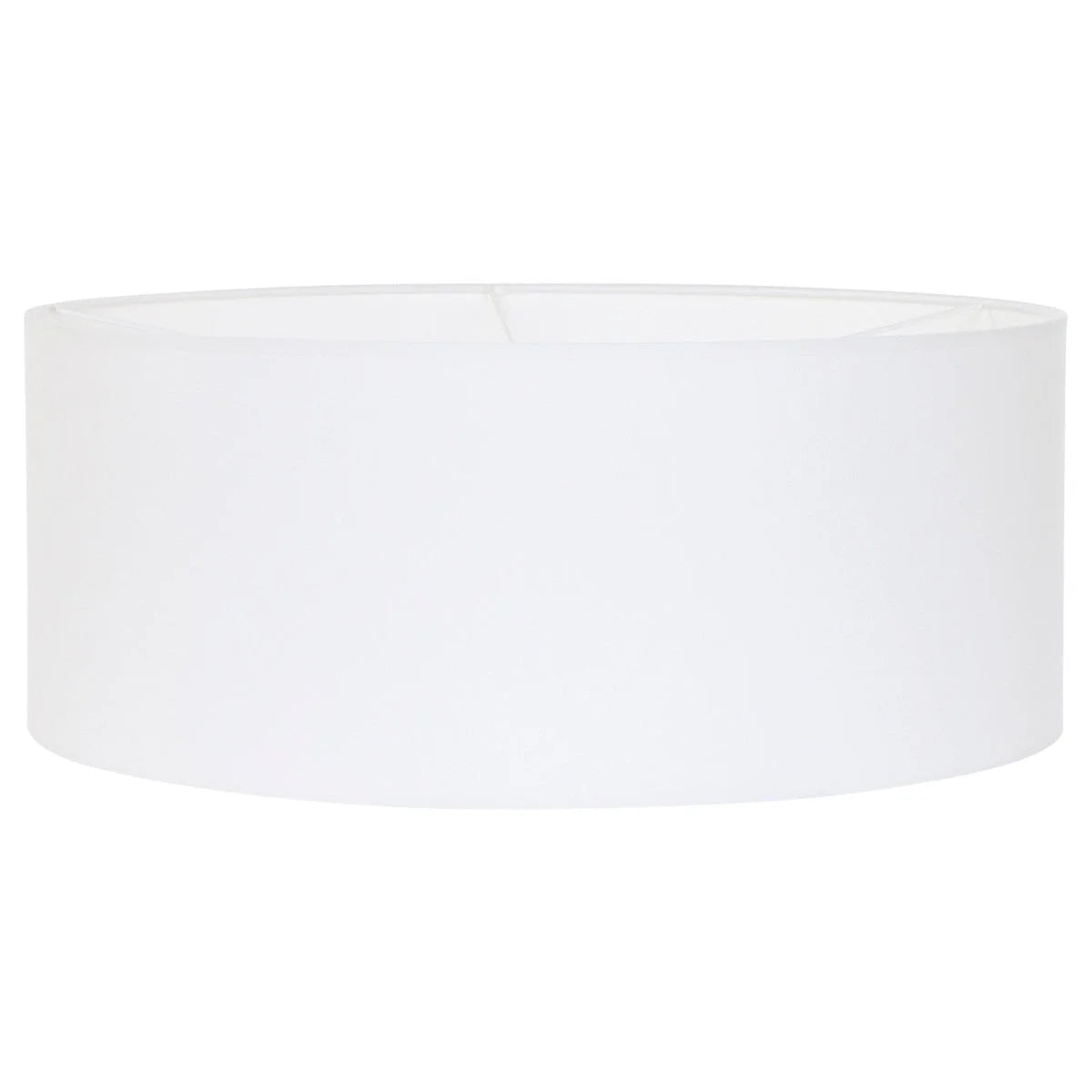 Applique murale en métal noir avec abat-jour blanc tissu, diamètre 50 cm