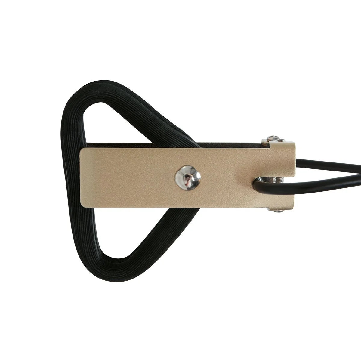 Fente en métal noir avec sangle élastique et fastener métallique pour Applique murale