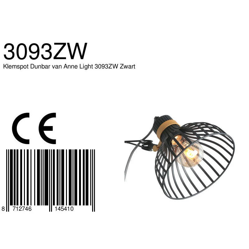 Lampe de bureau en métal noir style cage avec bras articulé et détails dorés