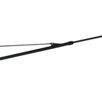 Canne à pêche noire extensible avec guide-fil pour applique murale en métal noir