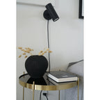 Projecteur mural en métal noir avec cordon, hauteur H22 cm, moderne et élégant