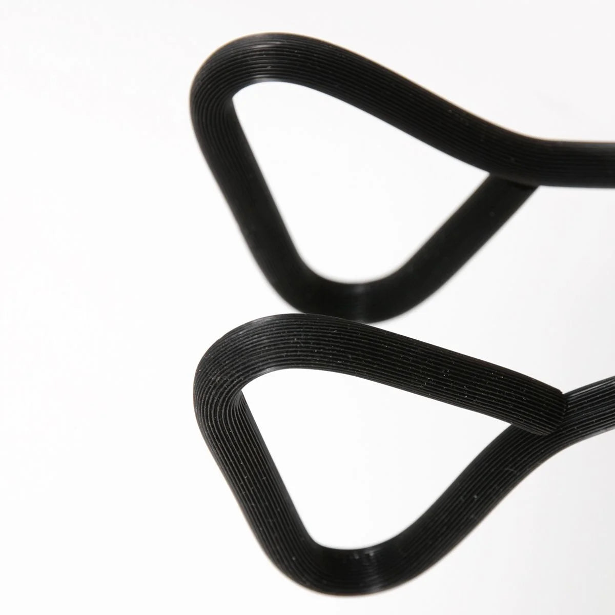 Filament noir en boucle 3D imprimée pour Applique murale en métal vert mat