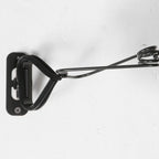 Support mural en métal noir pour vélo avec bras articulé, diamètre 18 cm