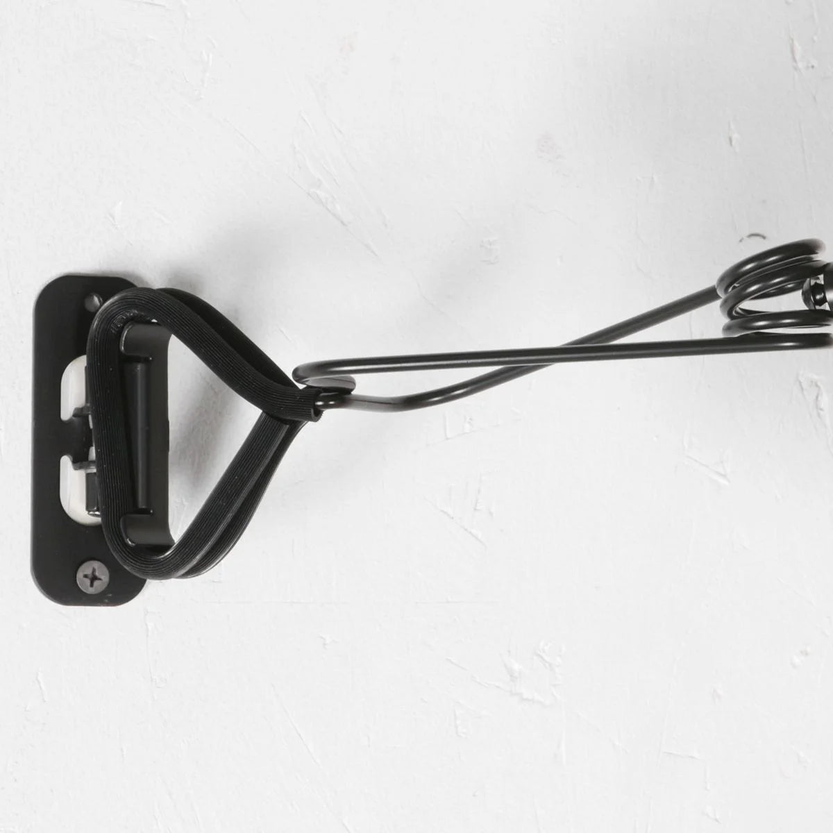Support mural en métal noir pour vélo avec bras articulé, Ø18 cm