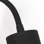 Lampe murale noire en métal avec bras orientable et interrupteur intégré