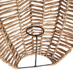Applique murale en raphia plié 40 cm naturelle
