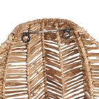 Applique murale en raphia plié 40 cm naturelle