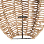 Applique murale en raphia plié 40 cm naturelle