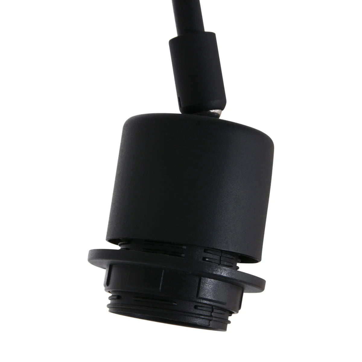 Ampoule noir pour applique murale rotin ajouré naturel et métal noir Ø50 cm