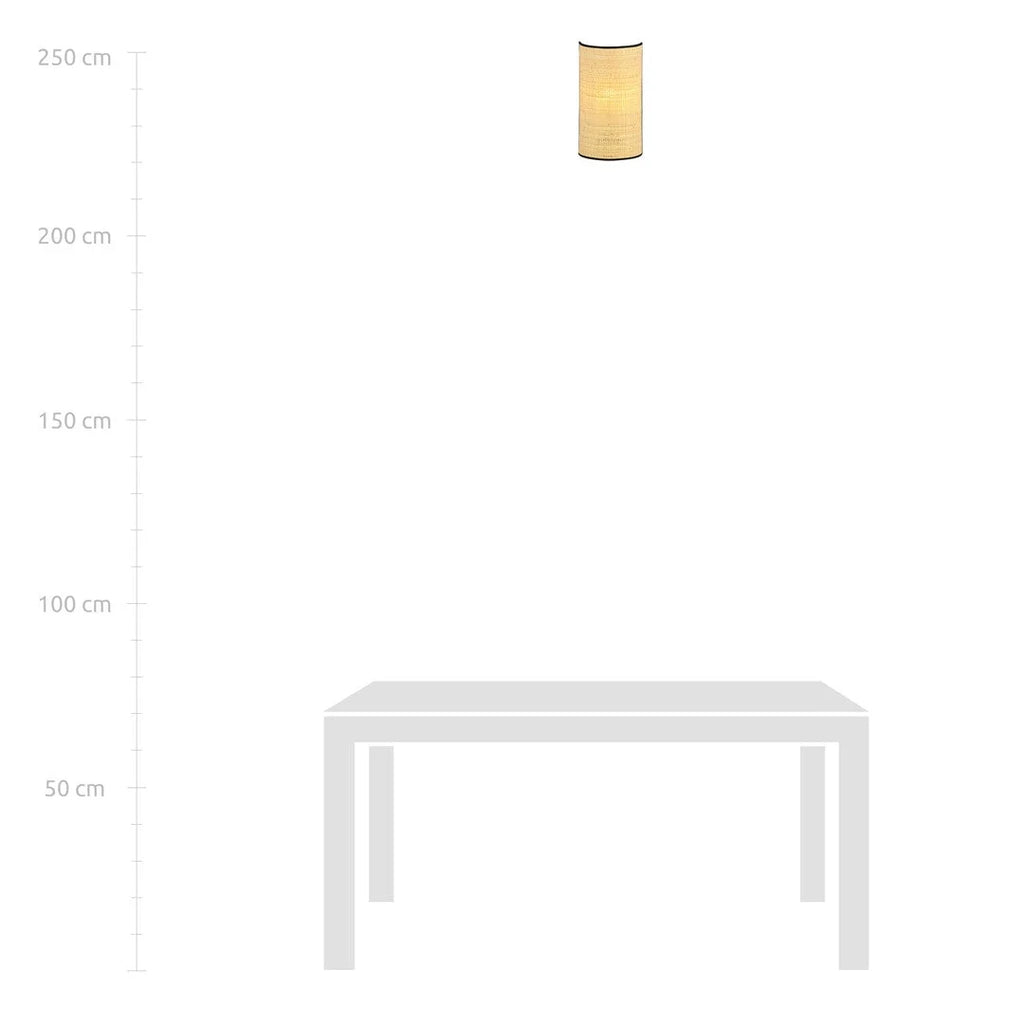 Applique murale en rotin cannage naturel beige texturé H32 cm