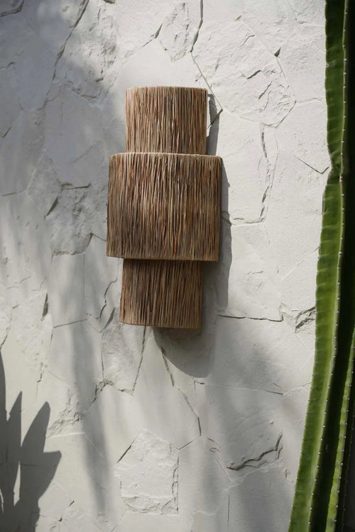 Applique murale en sisal naturel 60 cm fait main