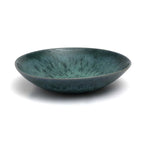 Assiette en céramique ronde effet texturé – Vert aqua – Ø23 cm – Lot de 4