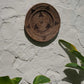 Assiette murale en rotin brun tressé décoration murale Ø40 cm