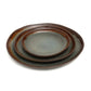 Stack de trois assiettes à salade en céramique rustique 22cm Lot de 6