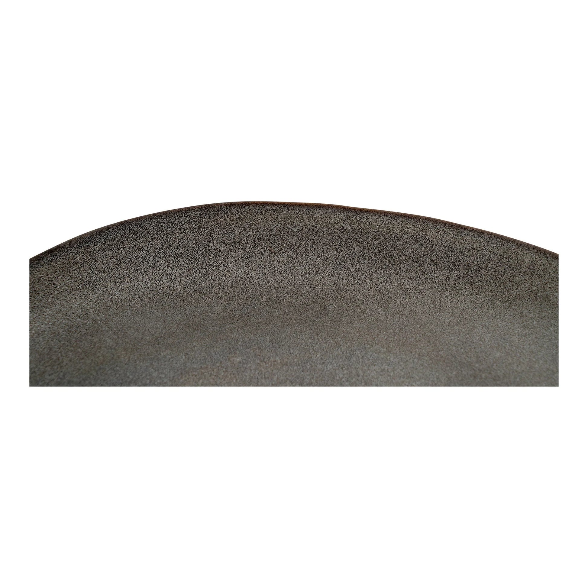 Surface incurvée et texturée en grès gris marron pour Assiettes en grès ø27cm