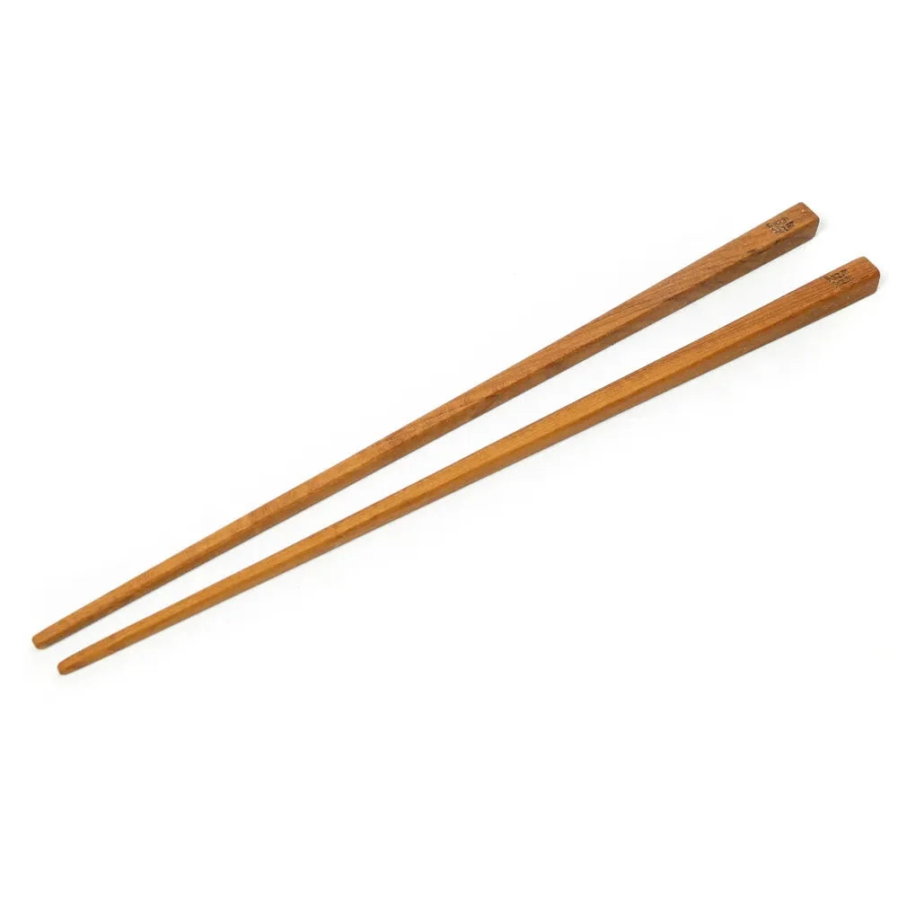 Chopsticks en bois de teck naturel avec poignée octogonale pour la cuisine écologique