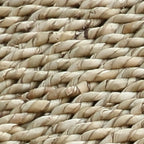 Image du Banc en bois et fibre tressée naturel avec matériau en fibre naturelle pour intérieur ou terrasse