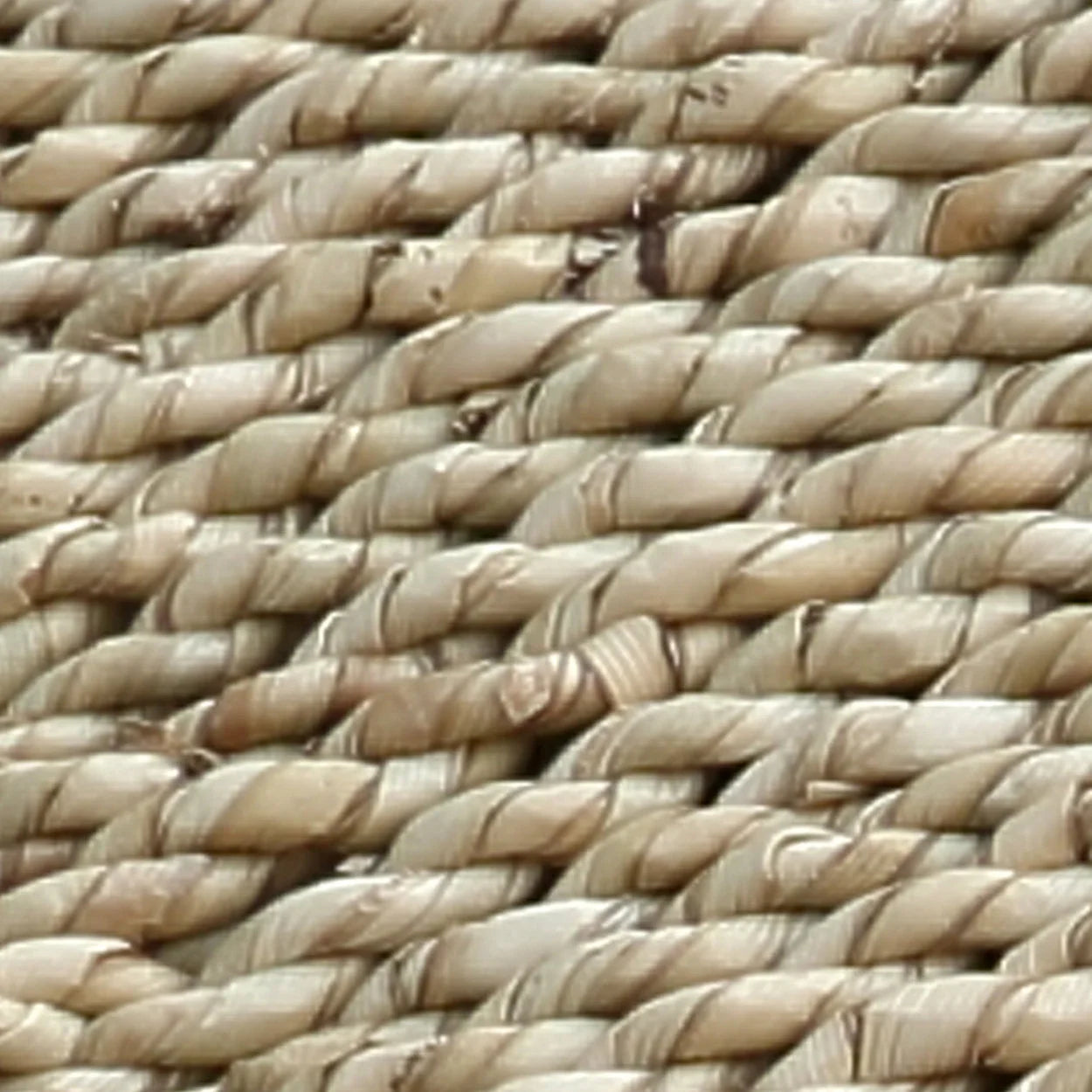 Image du Banc en bois et fibre tressée naturel avec matériau en fibre naturelle pour intérieur ou terrasse