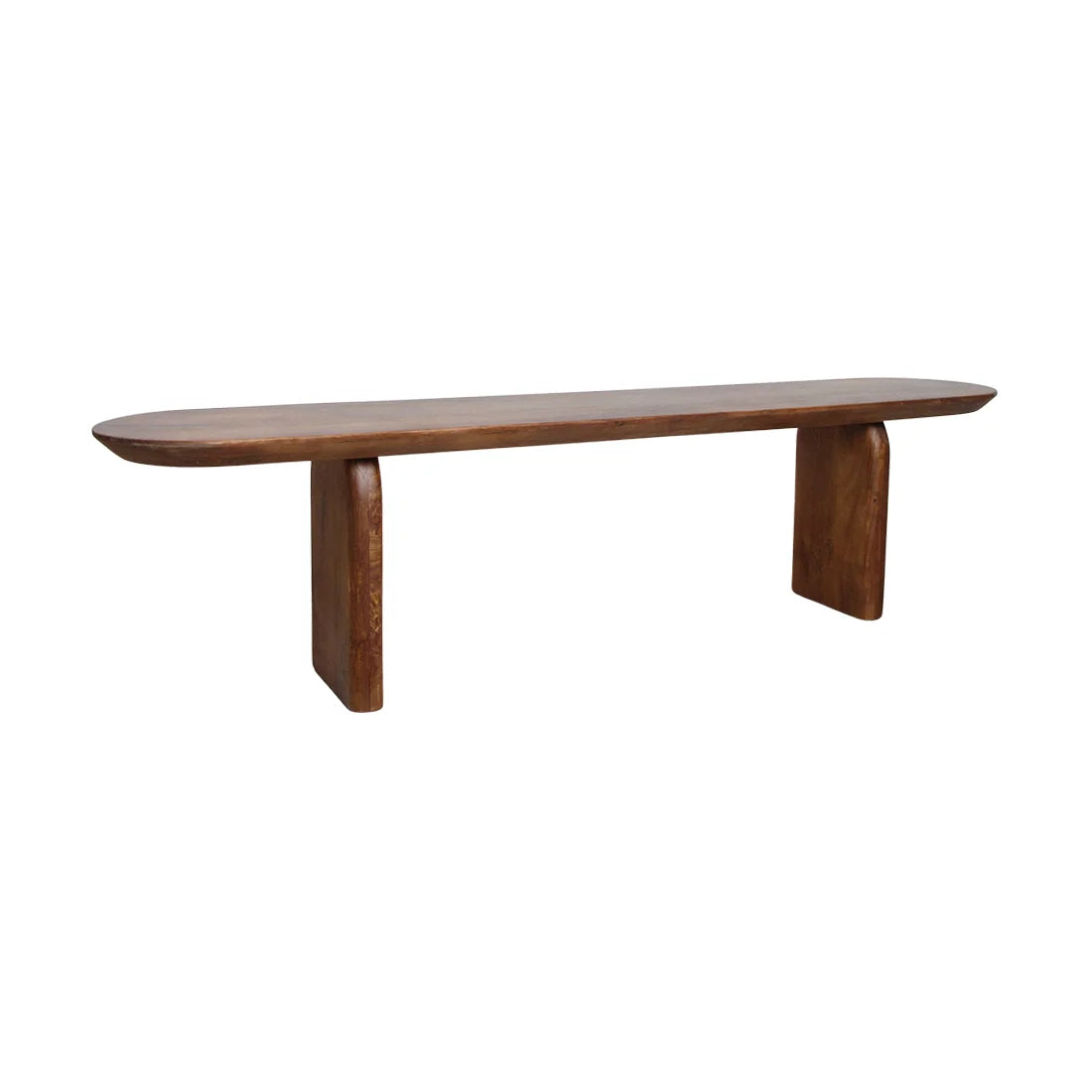 Banc en bois de manguier brun 180x35 cm pour salle à manger, vue minimaliste
