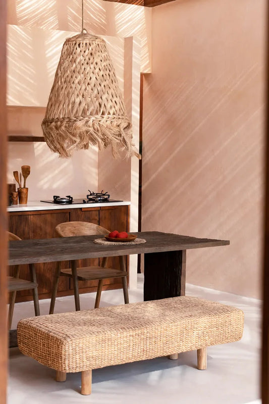 Lustre en tissage pour le produit Le Banc de Jacinthe d Eau