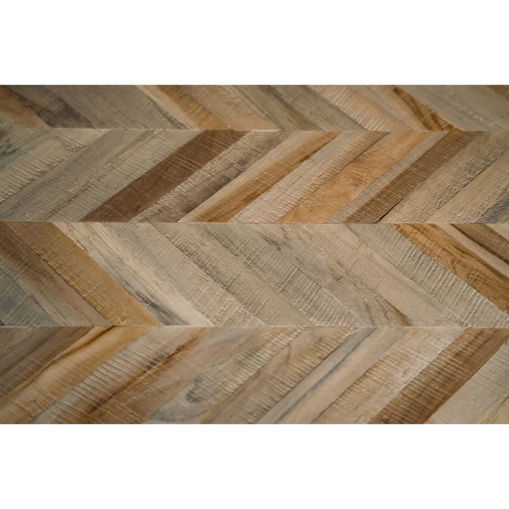 Banc pliable bois teck et métal noir – 110x40 cm