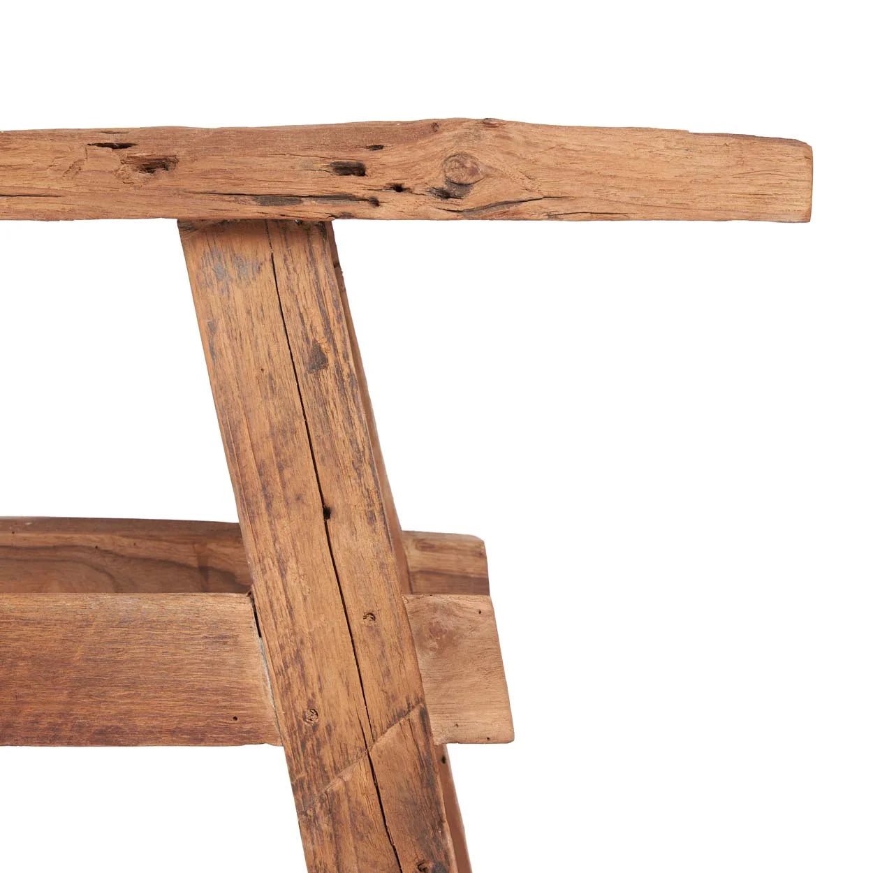 Tabouret en bois massif rustique pour entrée ou chambre Banc en Teck Massif 150 cm