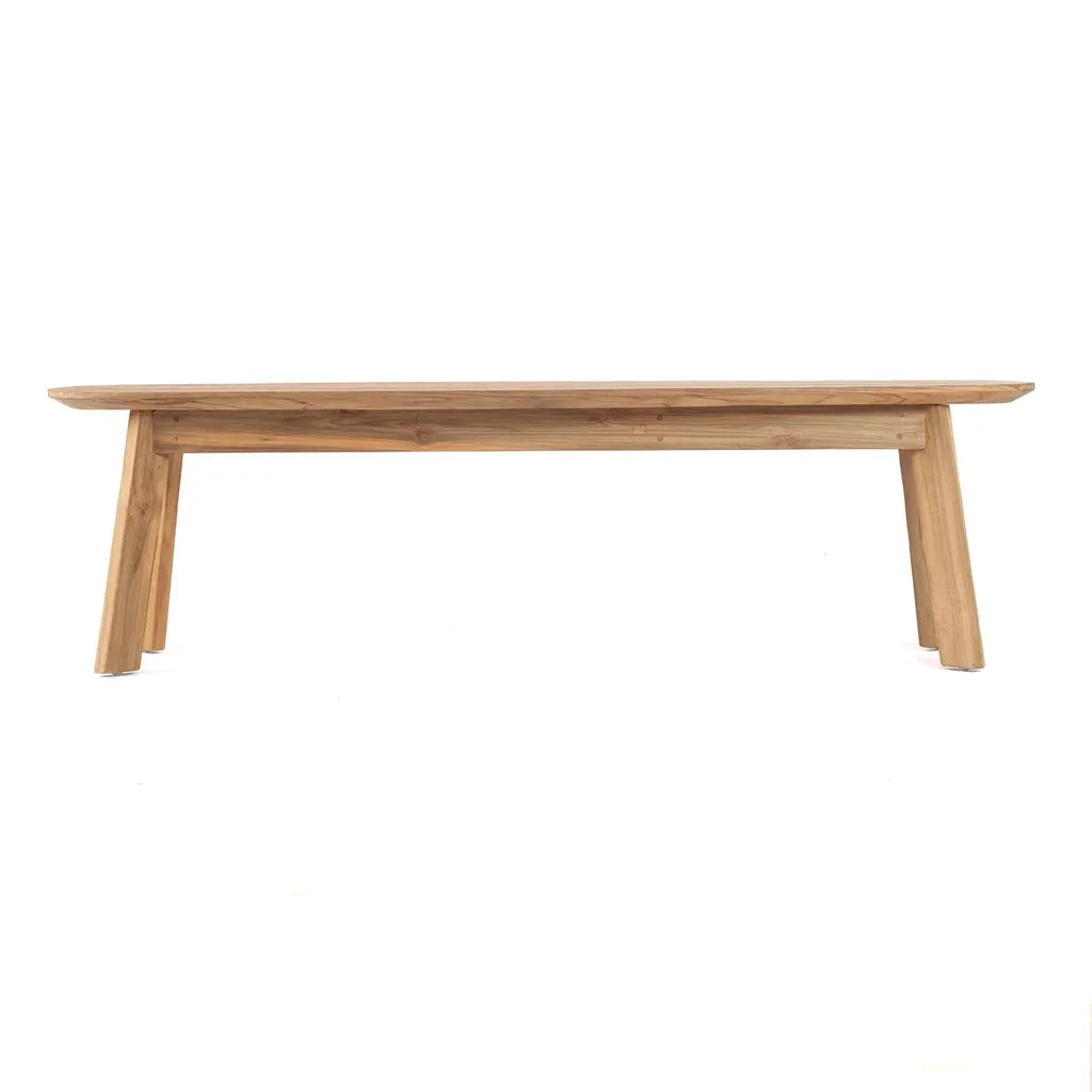 Banquette en bois avec quatre pieds du produit Le banc Tutuala Extérieur 40