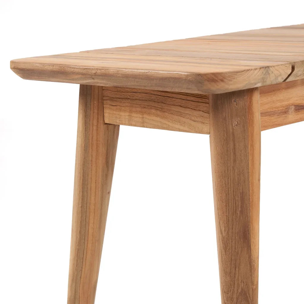 Table en bois avec pieds coniques pour le produit Le banc Zumalai Extérieur 40