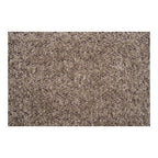 Tapis en texture brun avec pile douce et plush pour Banquette ovale en bouclé taupe